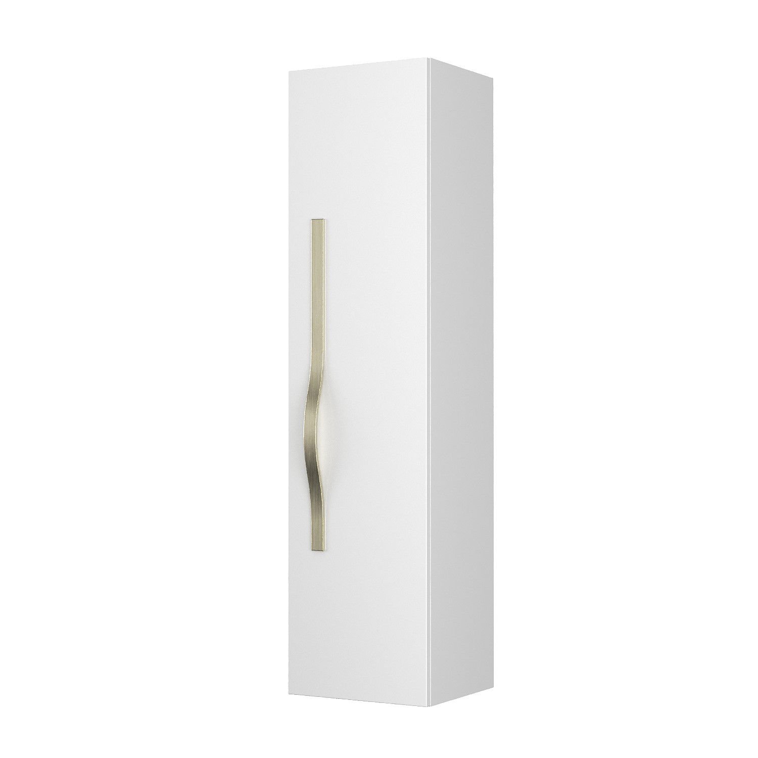 Słupek łazienkowy Krofam Vog 130x33x30 cm biały połysk 159-0008