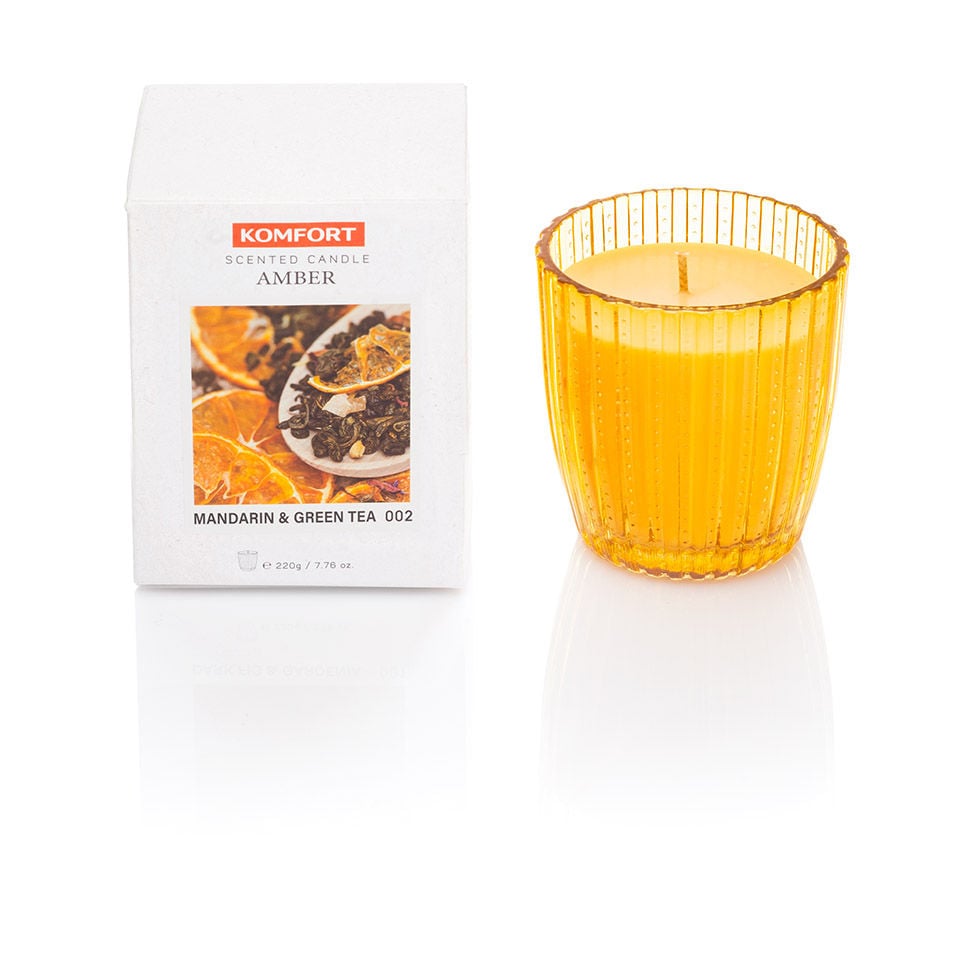 Świeca Zapachowa Amber Mandarin & Green Tea 220 g