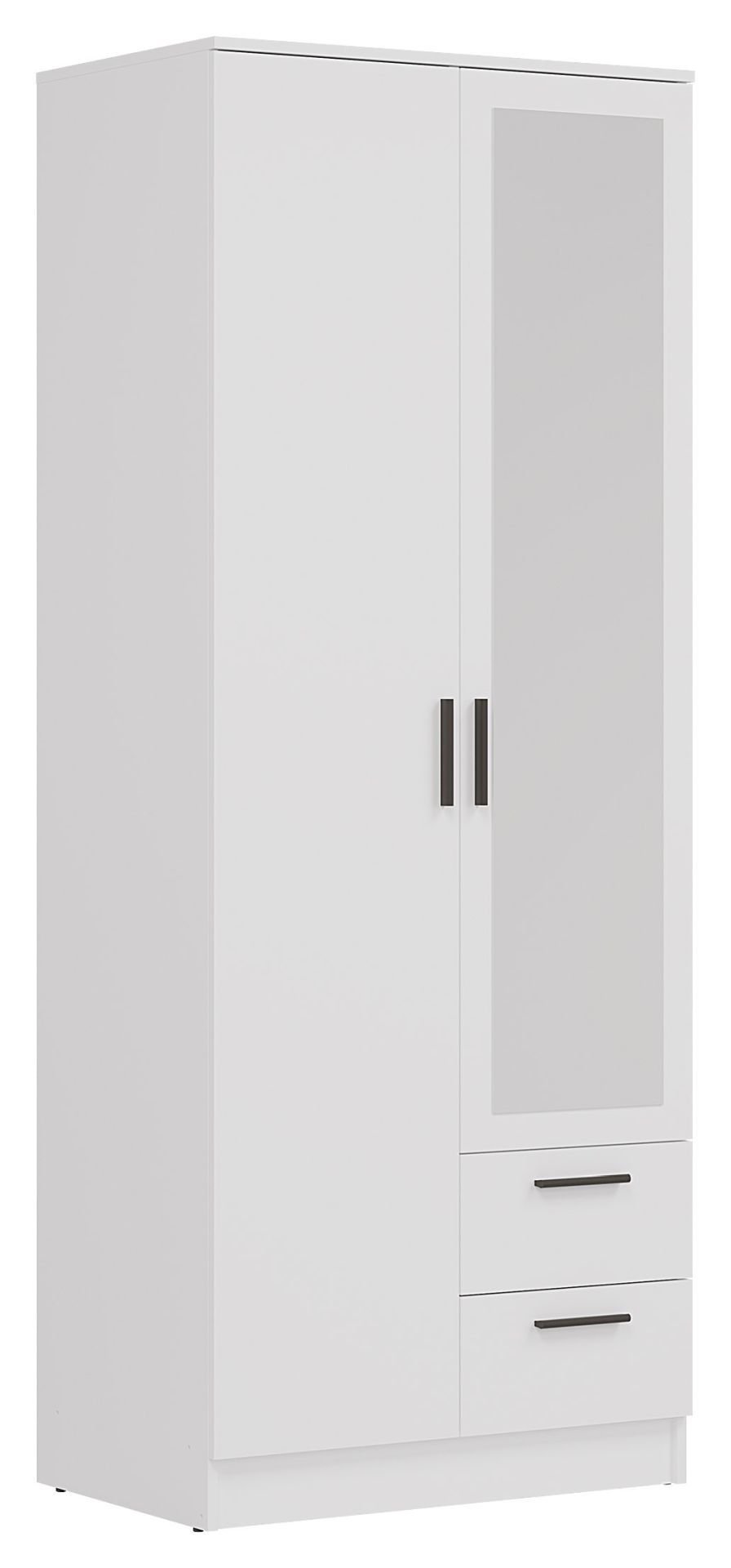 Szafa Montana 80X205 Mt02 Biały Z Lustrem