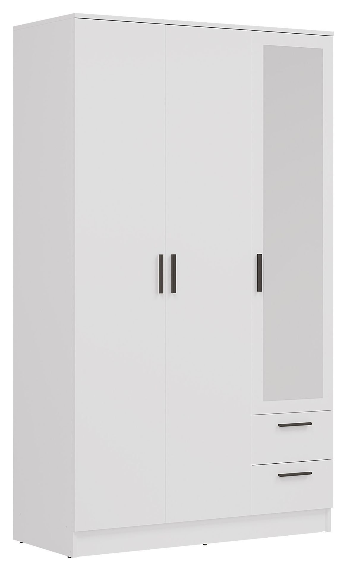 Szafa Montana 120X205 Mt03 Biały Z Lustrem