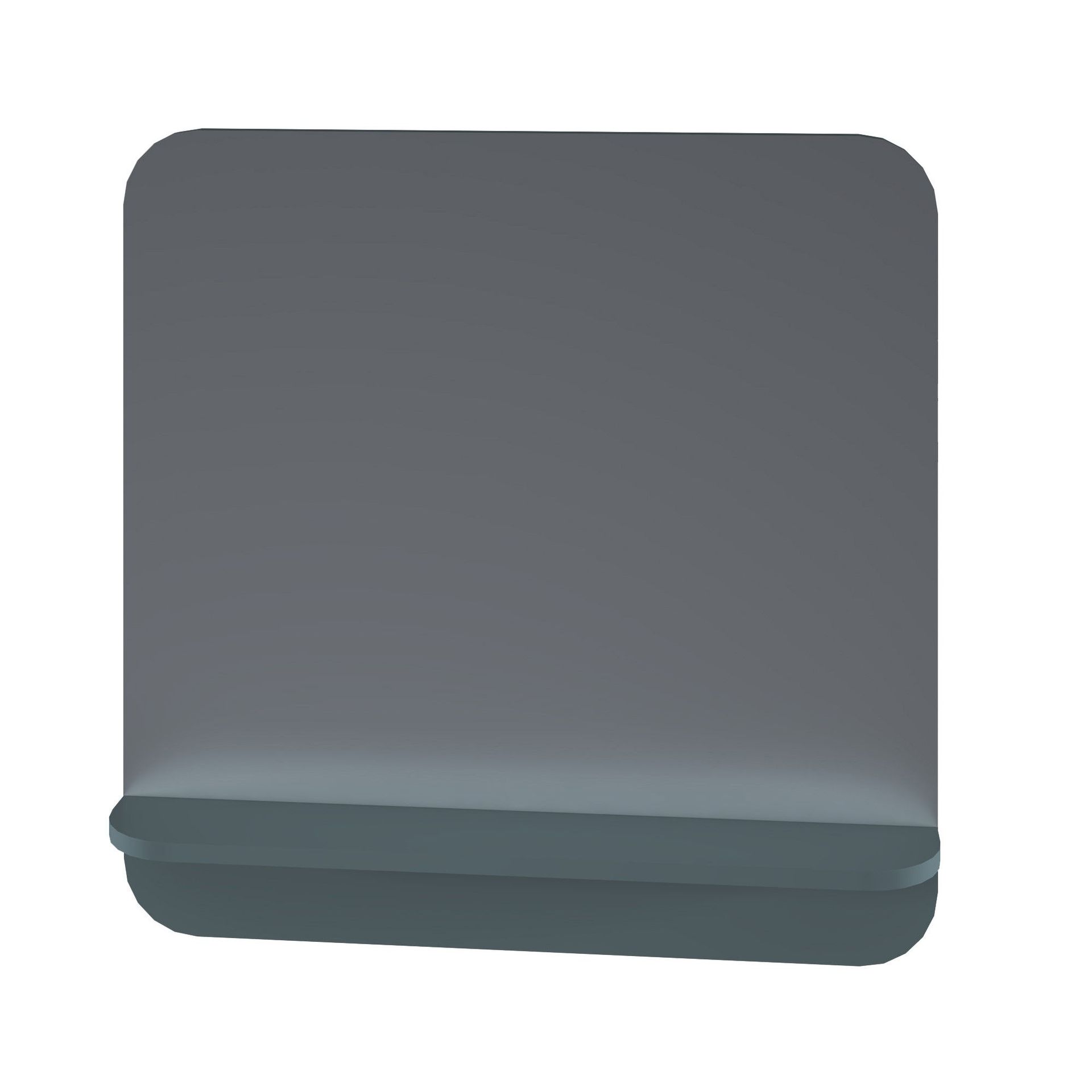 Lustro łazienkowe z półką kwadratowe 86X86X14 cm Devo Gloria 2.0 fjord GL2-LUPL86-1-F72