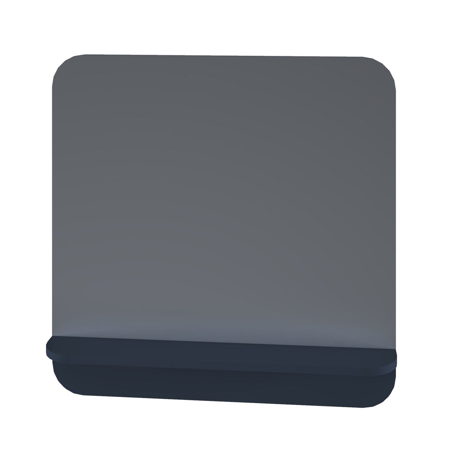 Lustro łazienkowe z półką kwadratowe 86X86X14 cm Devo Gloria 2.0 perfect touch parisian blue GL2-LUPL86-1-F103