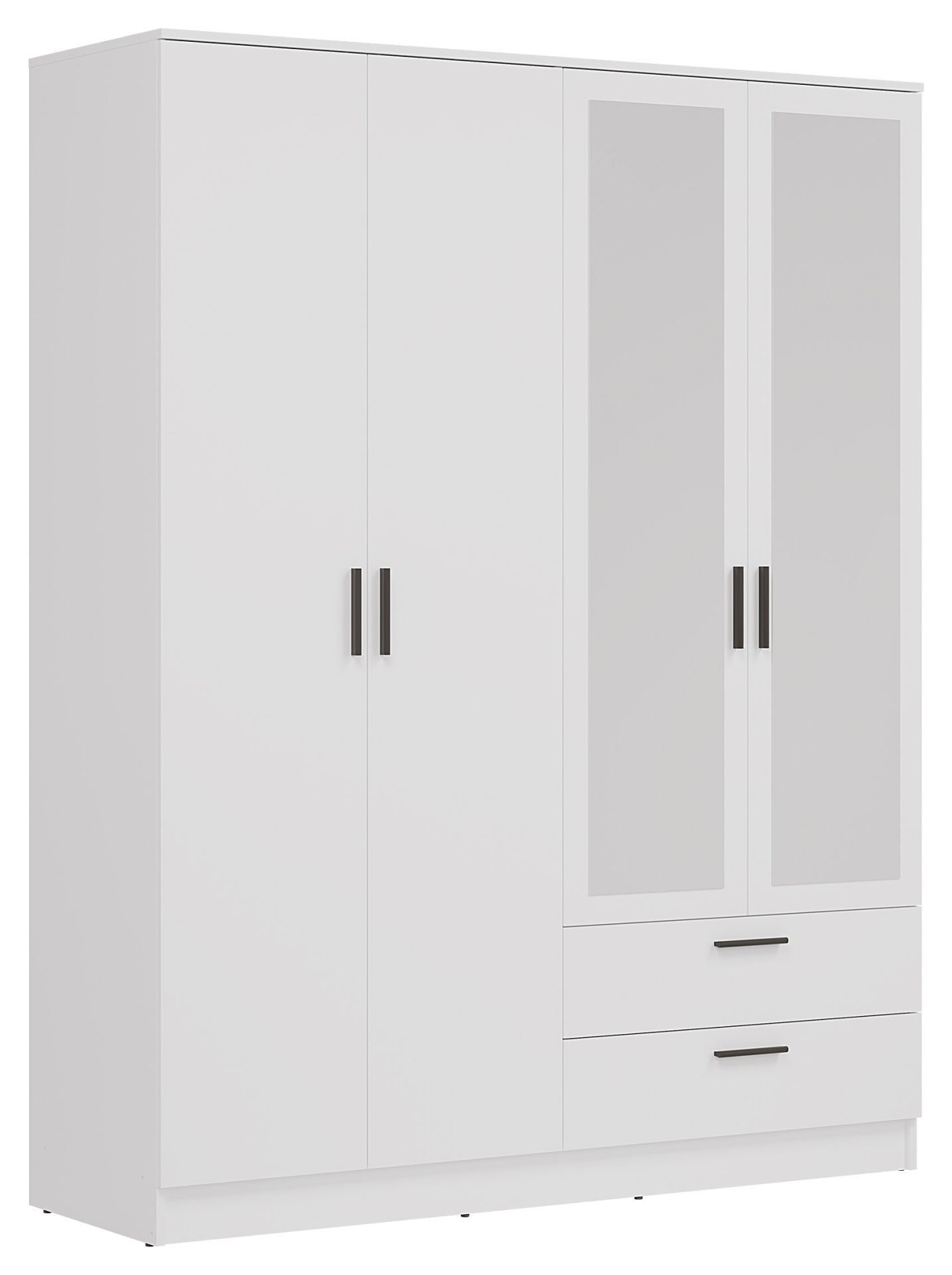 Szafa Montana 160X205 Mt04 Biały Z Lustrem