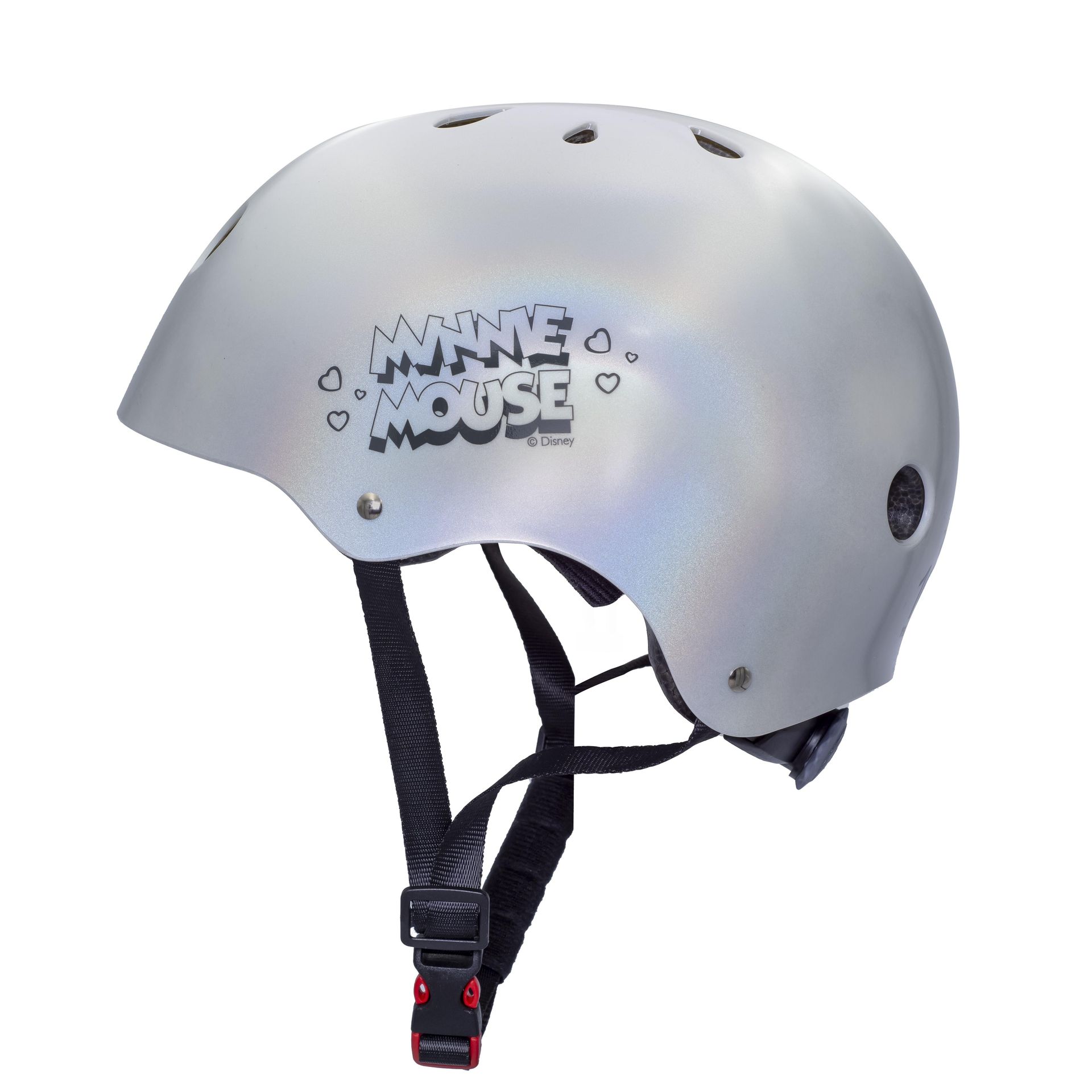 Kask rowerowy DISNEY Minnie Holo D100 Srebrny dla Dzieci (rozmiar L)