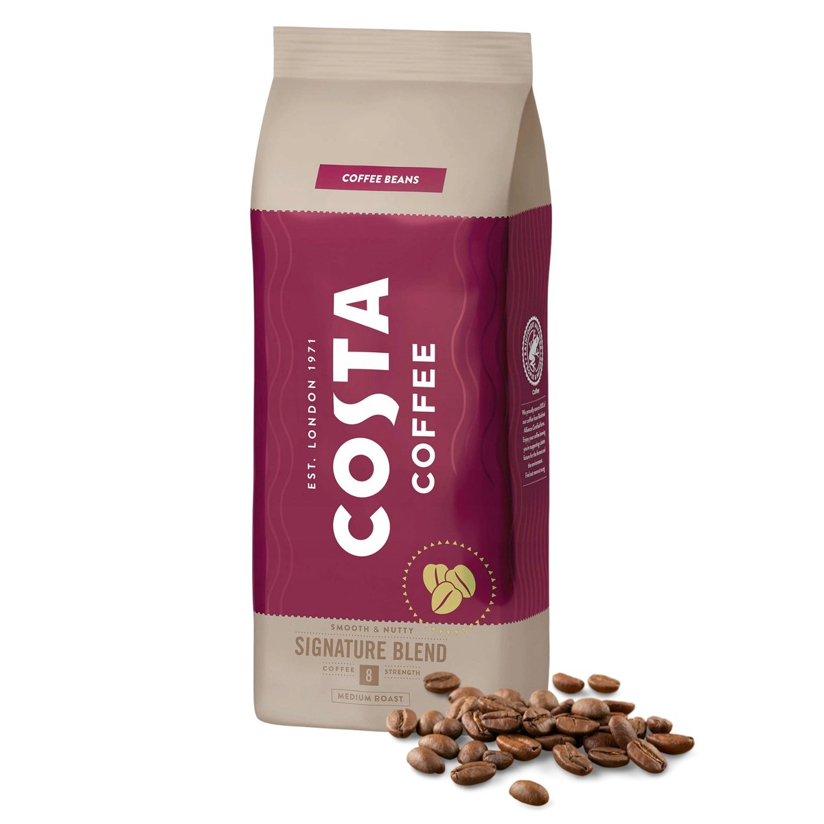 Costa Coffee Kawa Signature Blend Medium Ziarnista, Coffee Beans 1kg