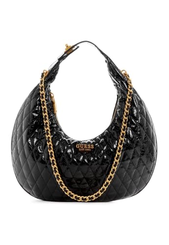 Guess Dema, Hobo, Torba na ramię dla kobiet, czarny, jeden rozmiar, Czarny, 70AA