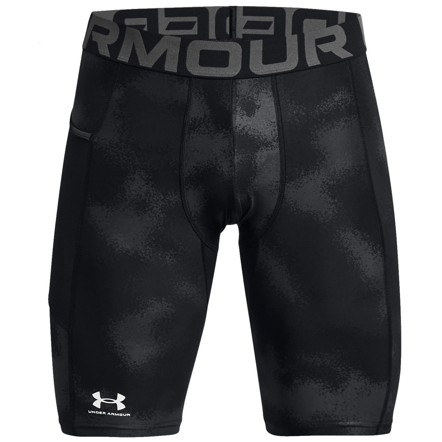 Męskie kalesony Under Armour HG Armour Printed Lg Sts Rozmiar: XL / Kolor: czarny/szary