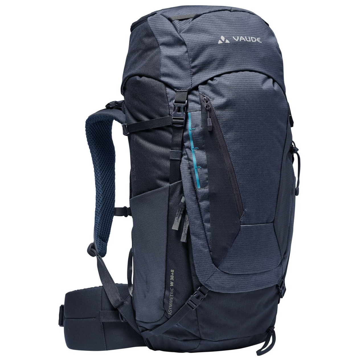 Damski plecak turystyczny Vaude Women's Asymmetric 38+8 Kolor: ciemnoniebieski