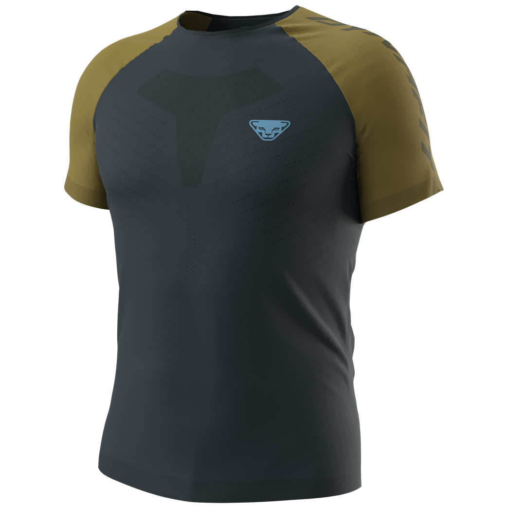 Męska koszulka Dynafit Ultra 3 S-Tech S/S Tee M Rozmiar: L-XL / Kolor: niebieski/zielony