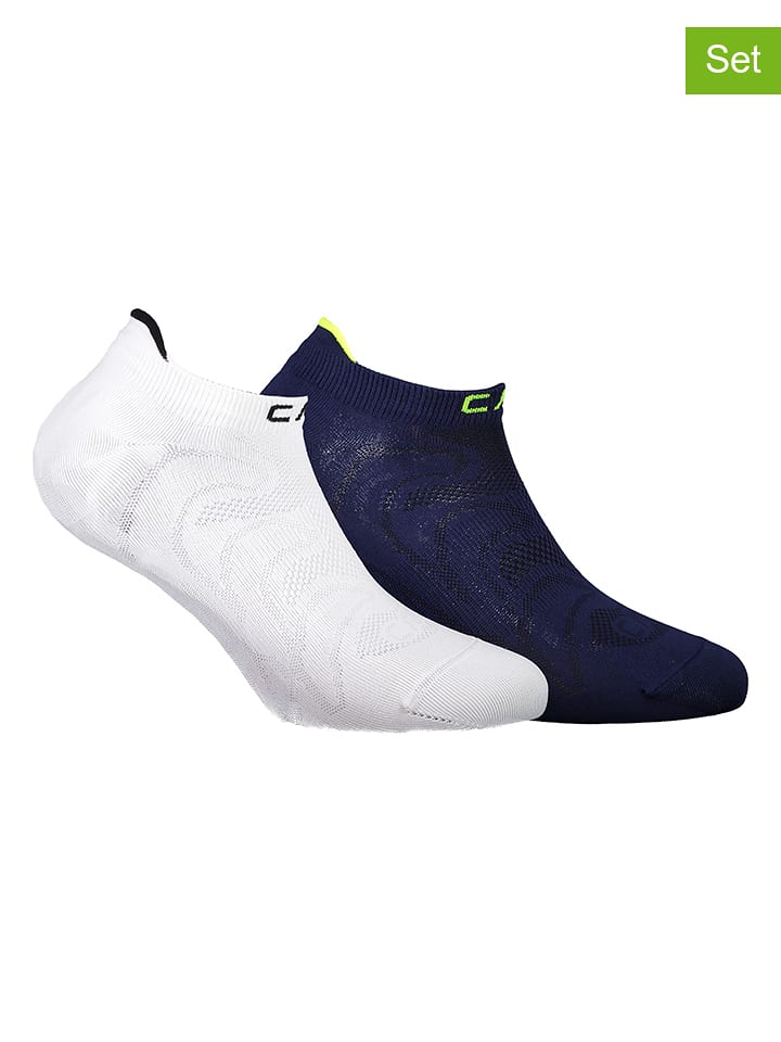 CMP Skarpety (2 pary) w kolorze białym i granatowym