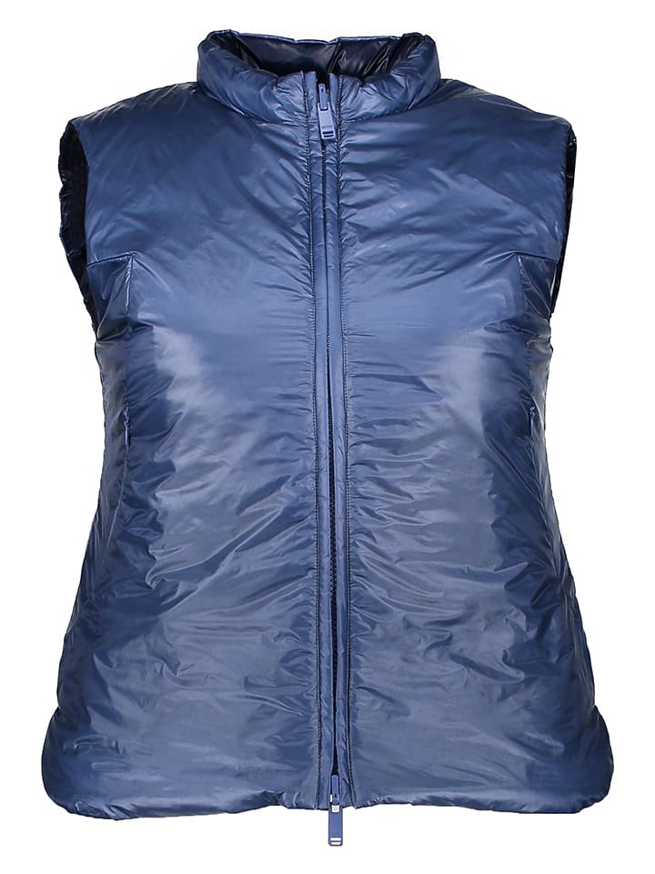 DEKKER Kamizelka pikowana w kolorze niebieskim