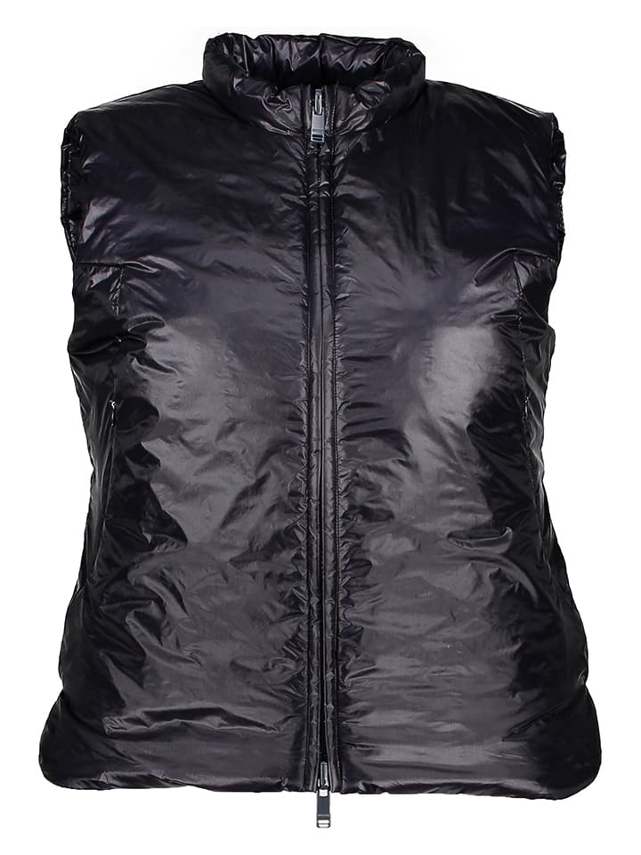 DEKKER Kamizelka pikowana w kolorze czarnym