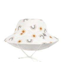 Lassig Dwustronny kapelusz przeciwsłoneczny UV80 Splash & Fun Tęcza nature, rozm. 50/51