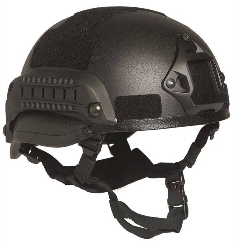 Replika Hełmu MIL-TEC RAIL M.I.C.H. 2002 BLACK  | PayPo | GRATIS WYSYŁKA | ZWROT DO 100 DNI