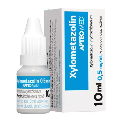 Xylometazolin Apteo Med 0,5 mg/ml Krople do nosa, 10ml