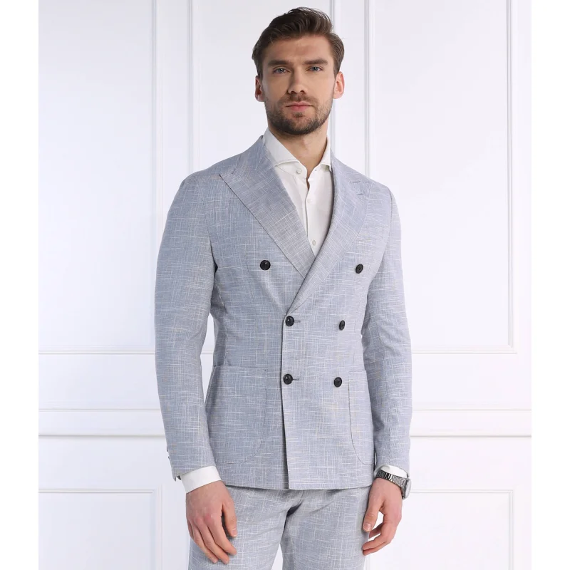 Windsor Marynarka 13 Satino2 Shaped fit z dodatkiem wełny