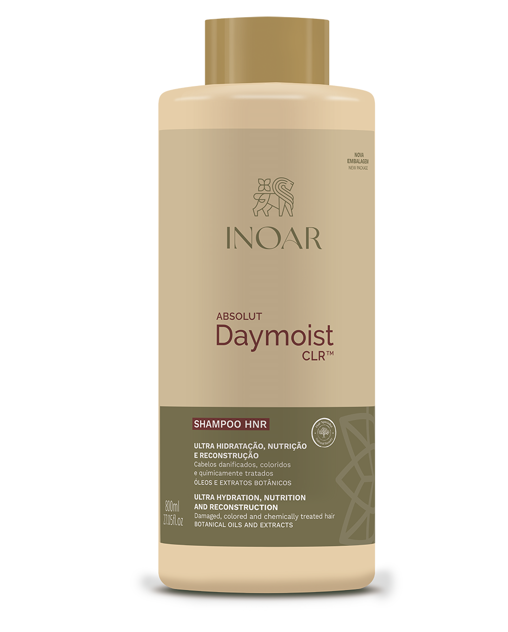 INOAR Absolut Daymoist CLR, szampon, 800ml