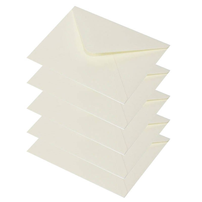 Koperta do kartki A5 15,8x22 kremowa - Rzeczy z papieru - 5szt