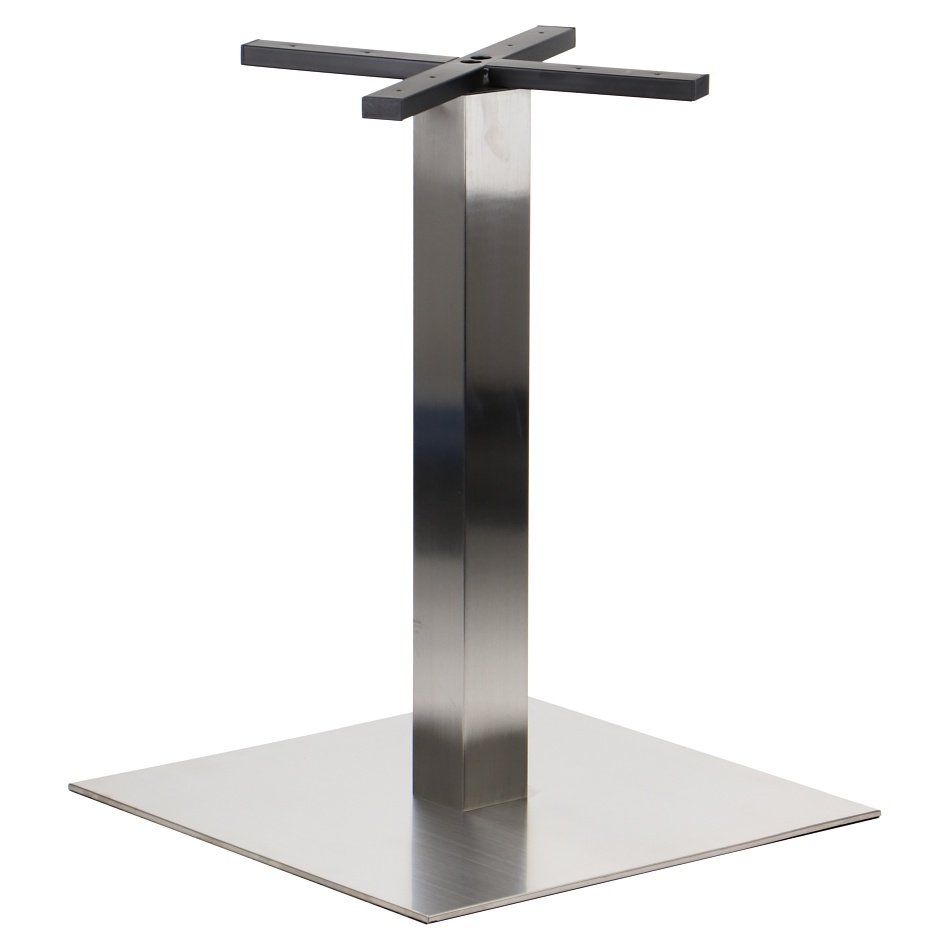 Podstawa stołu/stolika SH-3002-7/S, stal nierdzewna szczotkowana, wymiary: 55x55x72,5 cm - do hotelu, restauracji ,baru, biura