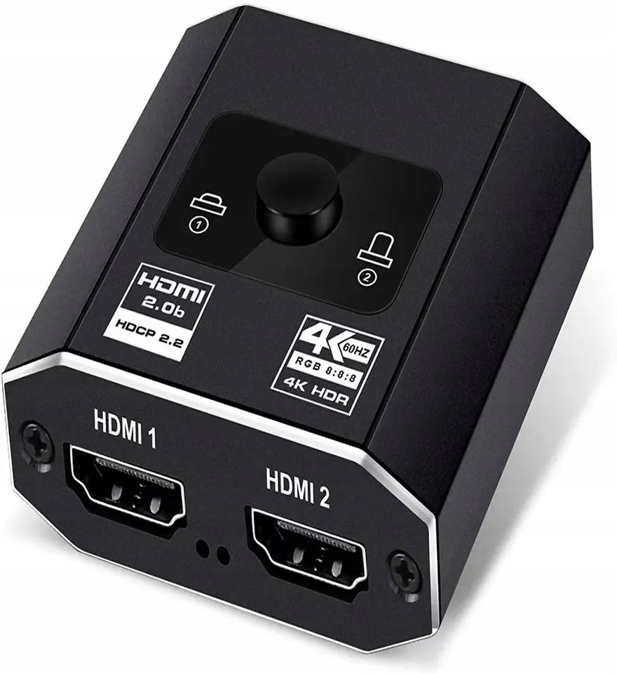 SWITCH HDMI 2.0 2x1 SPLITTER 1x2 4K60Hz ROZDZIELAC
