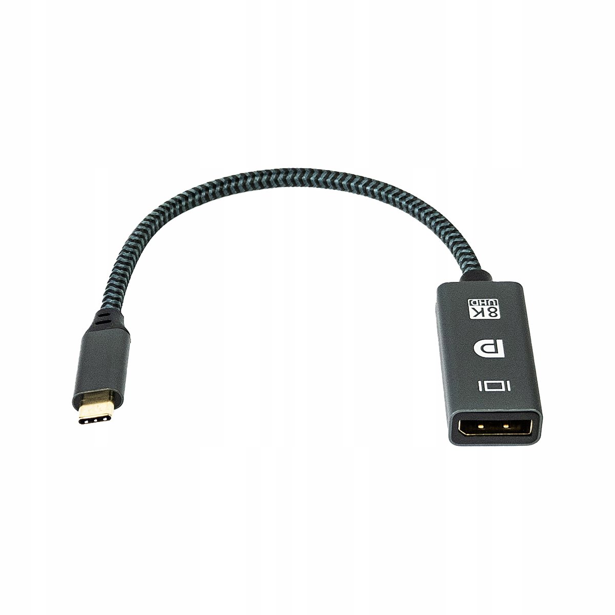 Adapter Usb C Do Dp 8K Kabel Przejściówka Uhd