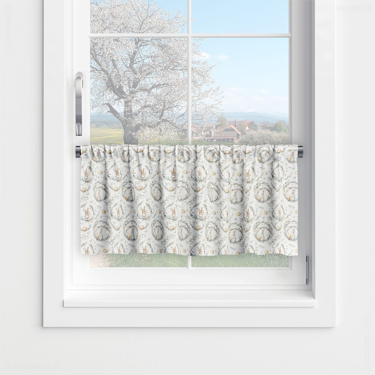 Zazdrostka SPRING wzór SP08 | wielkanocne wianki z zajączkami 60 x 180 cm