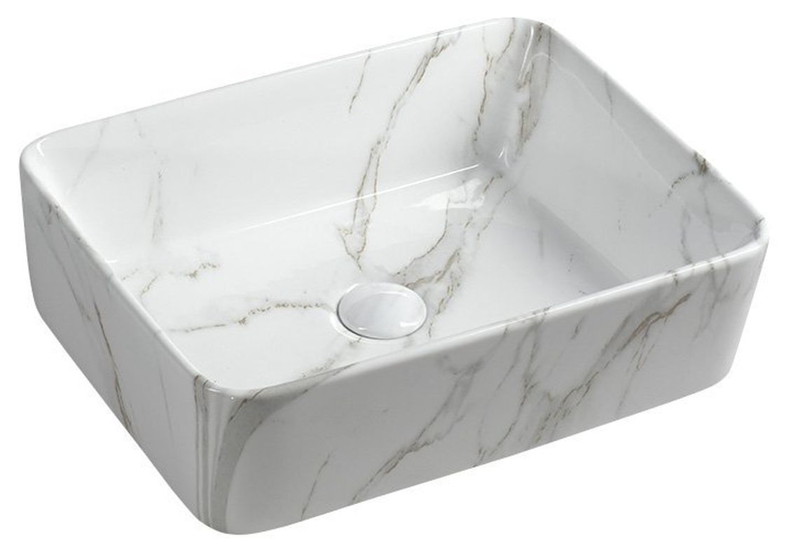 Sapho DALMA umywalka ceramiczna 48x13x38 cm carrara MM517
