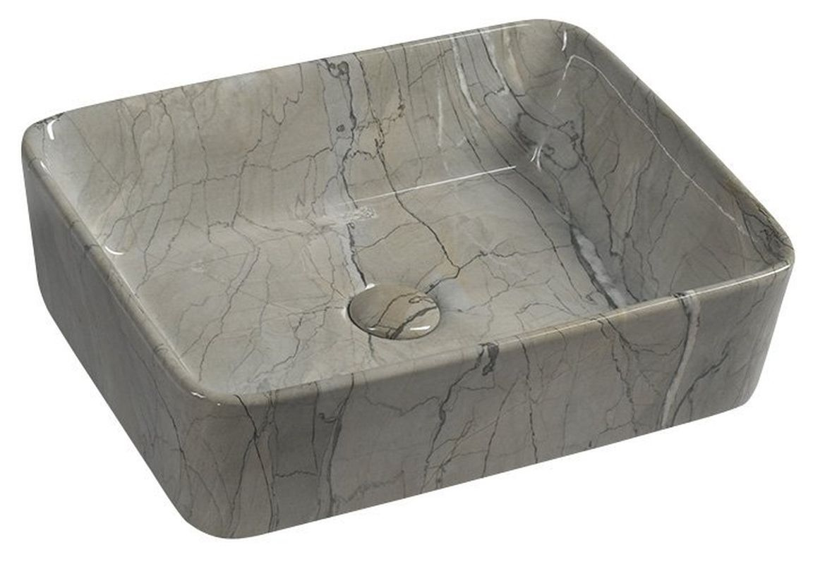 Sapho DALMA umywalka ceramiczna 48x13x38 cm grigio MM513