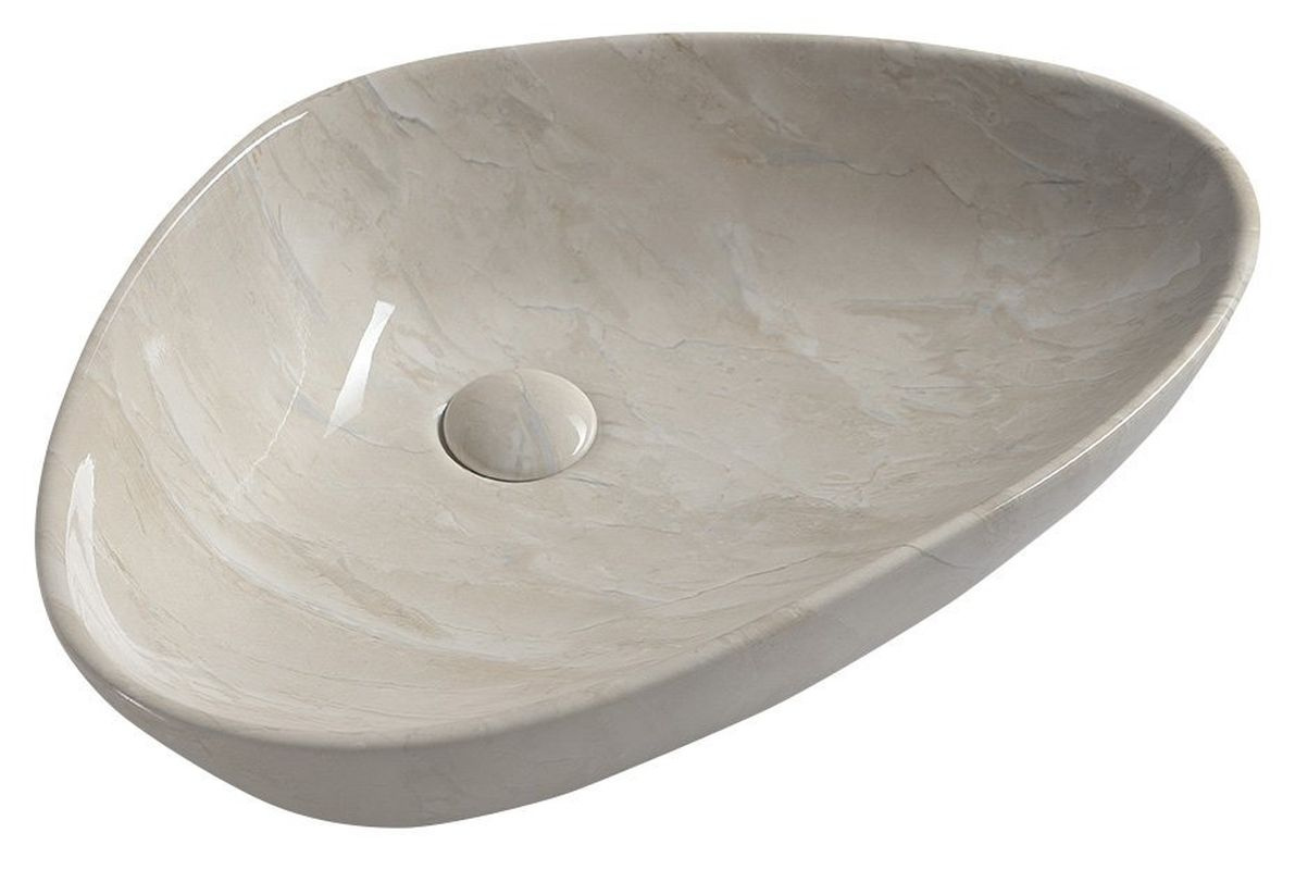 Sapho DALMA beżowy marmur 58,5x39 cm | MM227