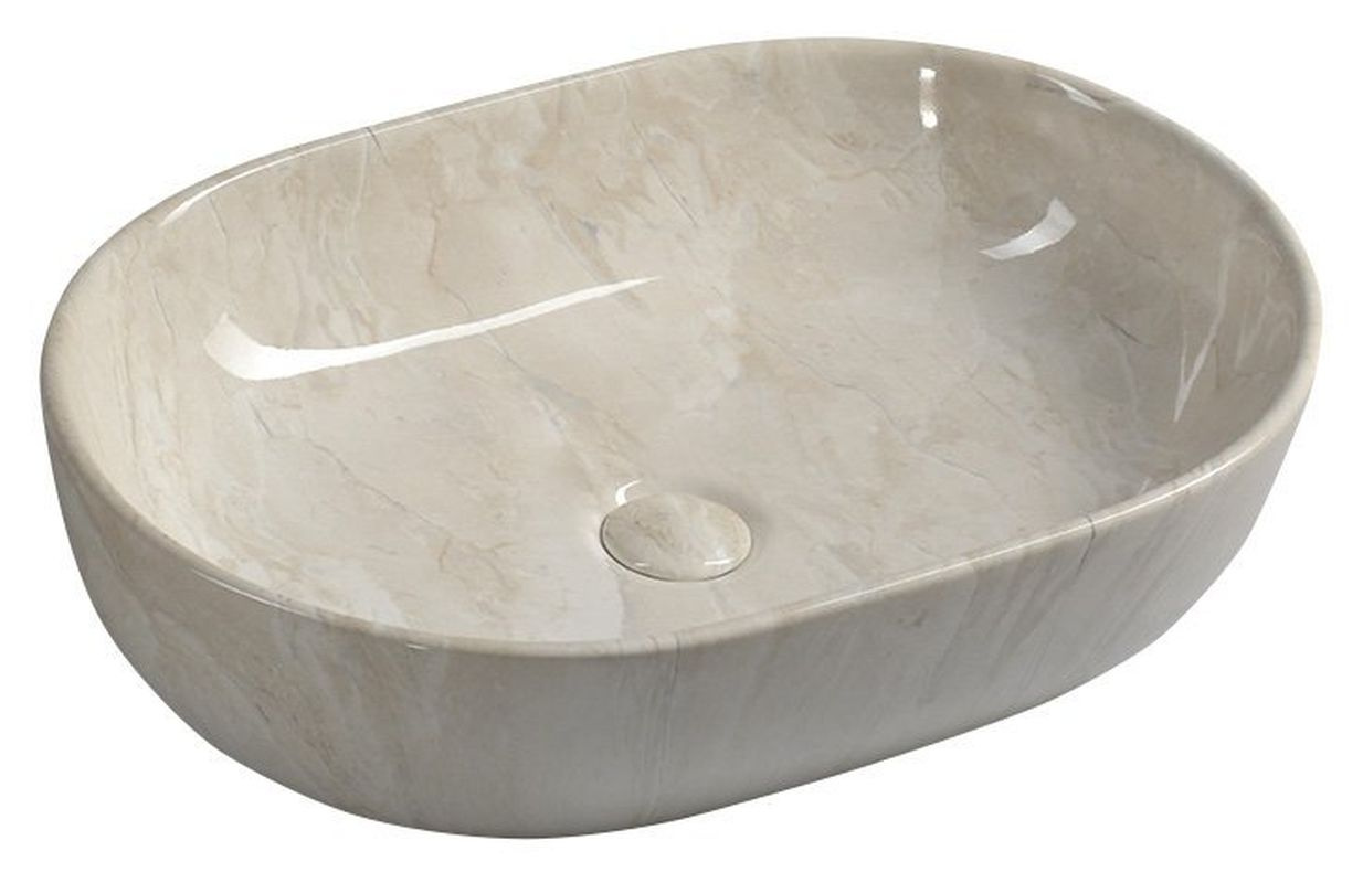 Sapho DALMA umywalka ceramiczna 59x14x42 cm marfil MM427