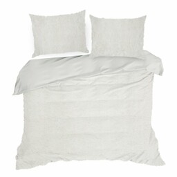 Eurofirany Pościel 220x200 Tiffany kremowa o strukturze futra D91