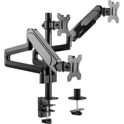 GEMBIRD Biurkowe ramię na 3 monitory - regulowane 17-32inch obciążenie do 7kg