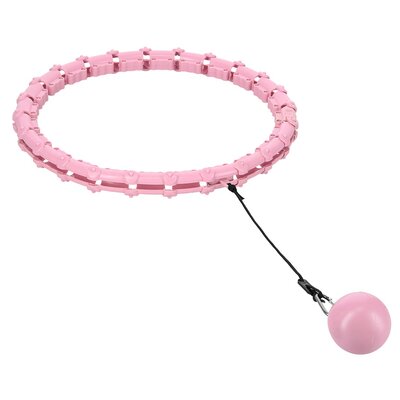 HULA HOP LIGHT PINK Z WYPUSTKAMI I OBCIĄŻNIKIEM HMS HHW02