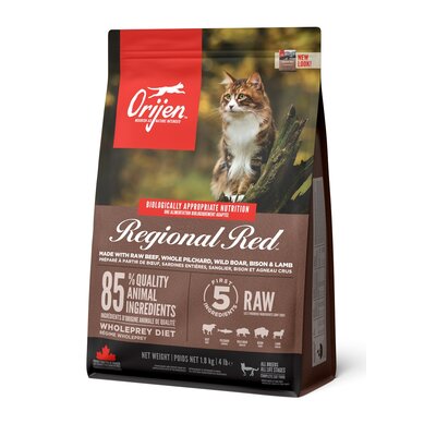 ORIJEN Regional Red Cat biologicznie odpowiednie jedzenie dla kota waga 1.8 kg