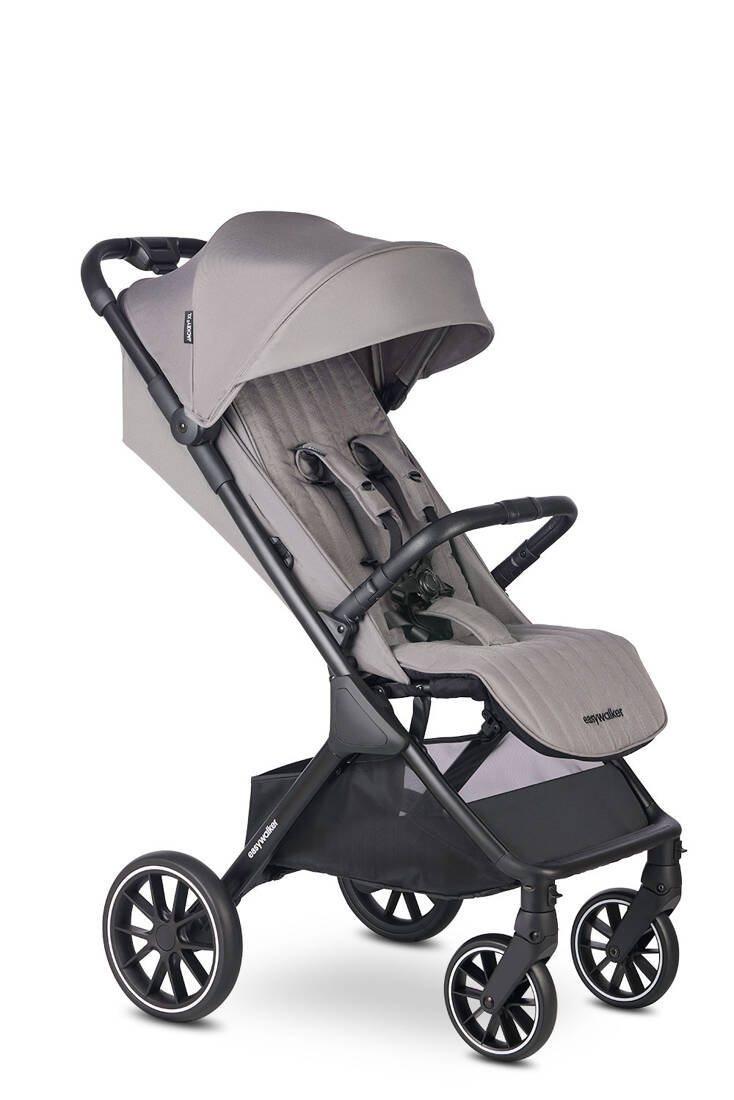 Easywalker Jackey2 XL Przestronny, samoskładający się wózek spacerowy z kołami XL Pebble Grey