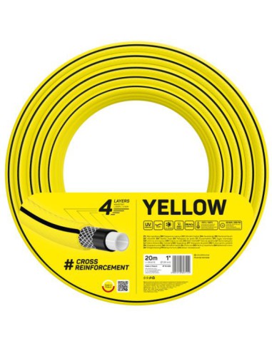 Wąż ogrodowy 4 warstwowy Cellfast 4Yellow 1" 20 mb