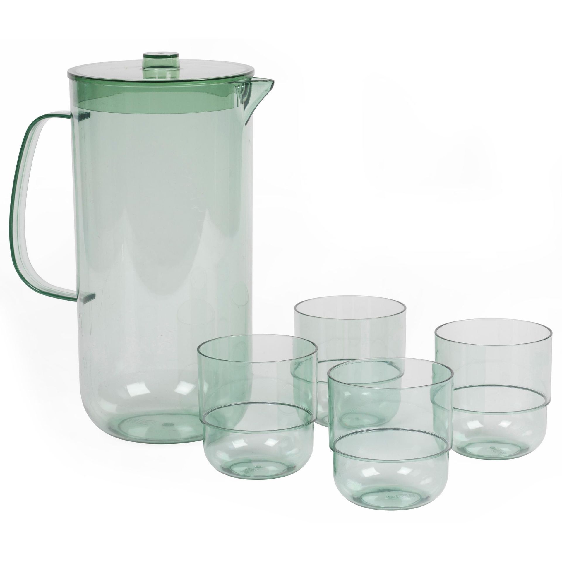 Plastikowy zestaw Dzbanek i 4 szklanki Cambridge, 1.5 l