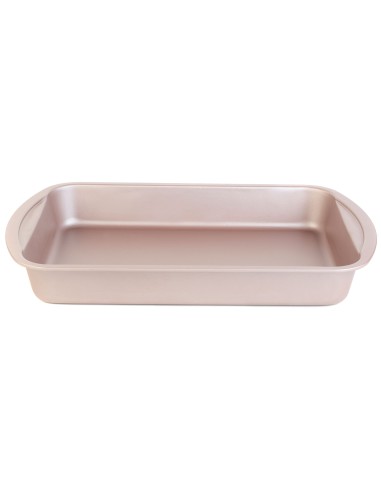 Forma blacha brytfanna do pieczenia non-stick Salter Metallic, 38,2 x 24,2 x 5,5 cm