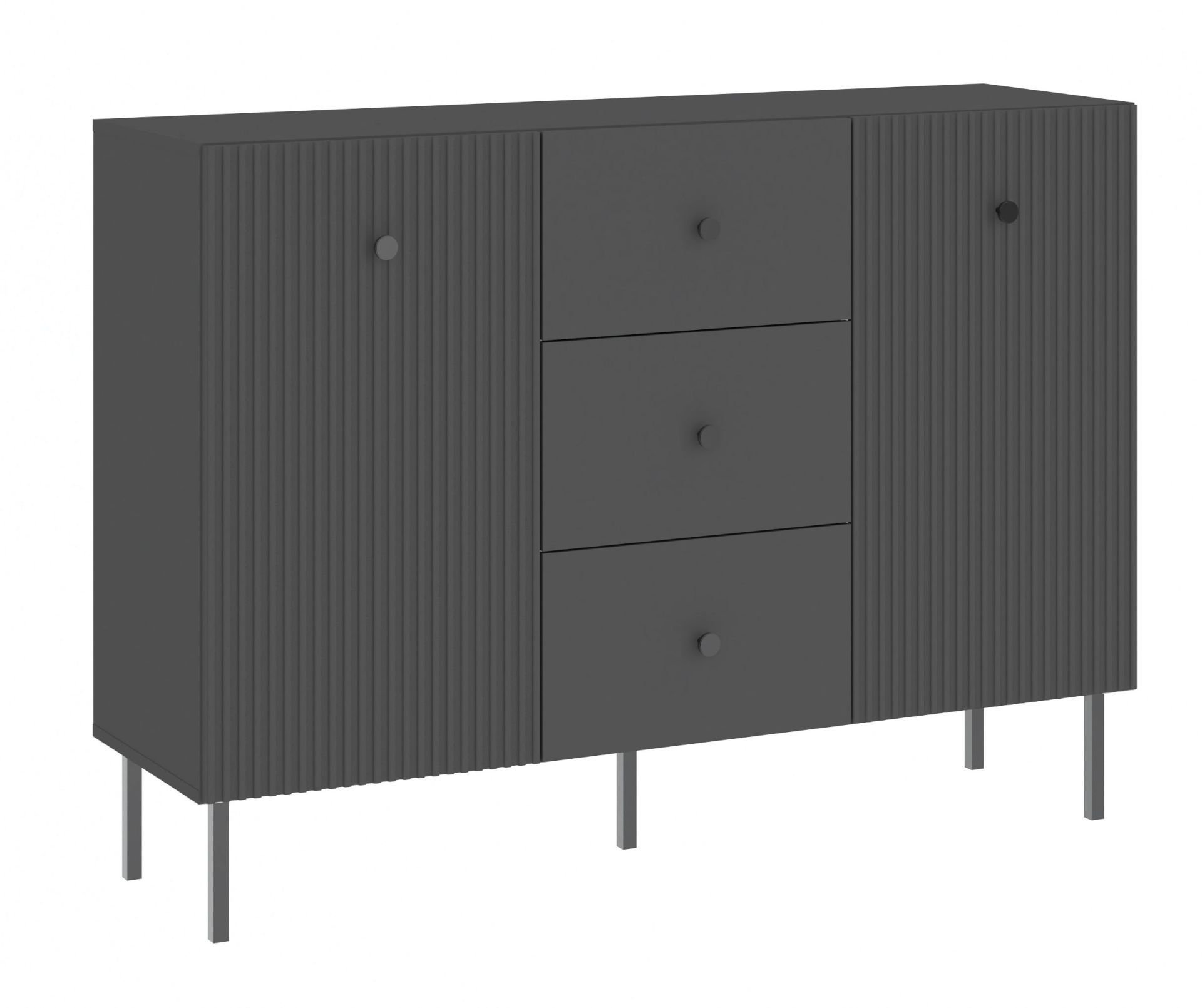 Komoda Viena 2D3S Antracyt