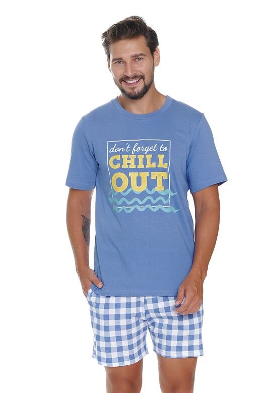 Piżama męska Chill out II niebieska XXL