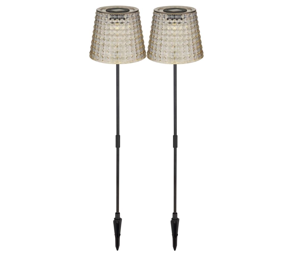 Globo 36635-2S - ZESTAW 2x LED Oświetlenie solarne SOLAR LED/0,06W/3V IP44 szare