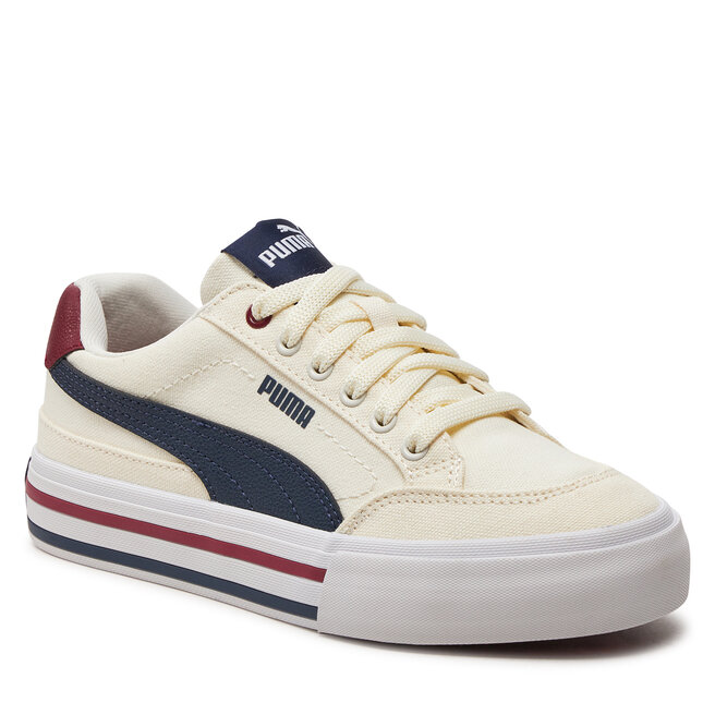 Tenisówki Puma Court Classic Vulc Fs Jr 396558-01 Warm White/Puma Navy/Sugared Almond