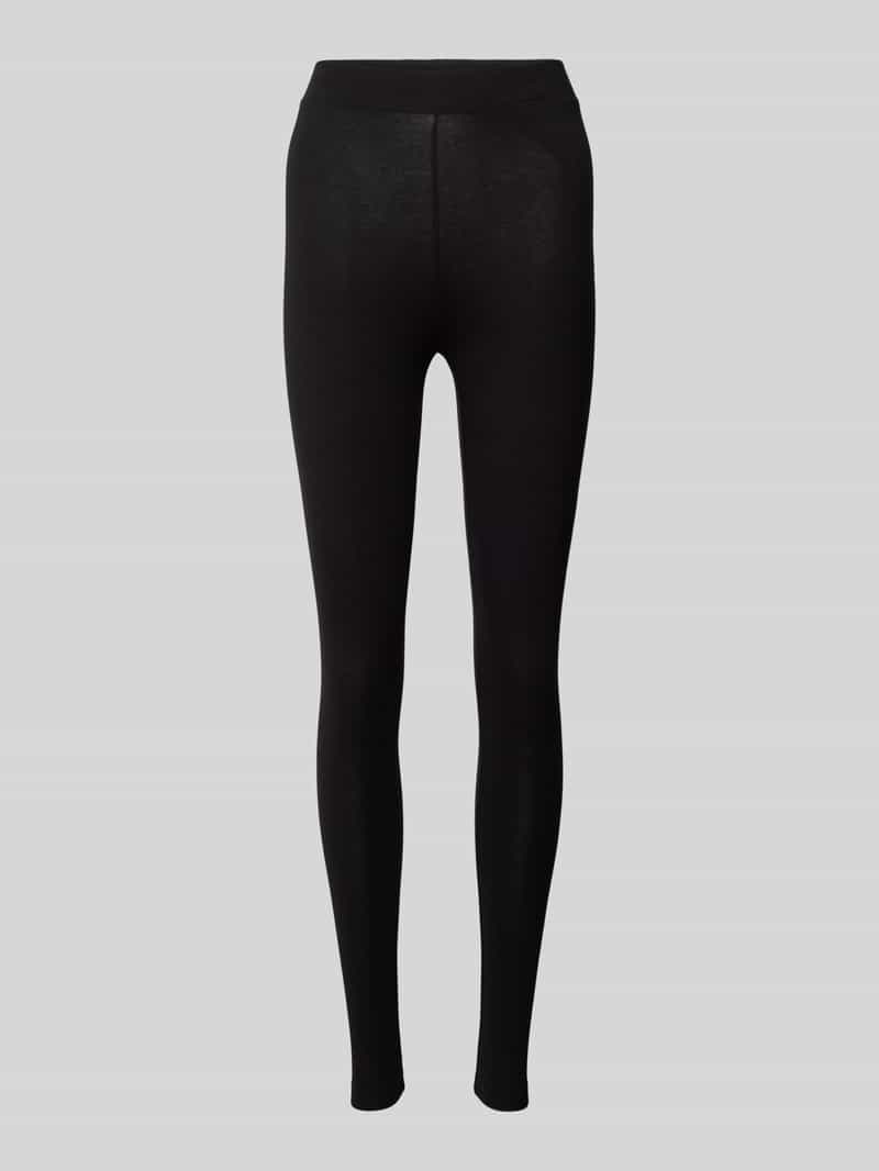 Legginsy o kroju skinny fit w jednolitym kolorze model ‘LIVE LOVE NEW’