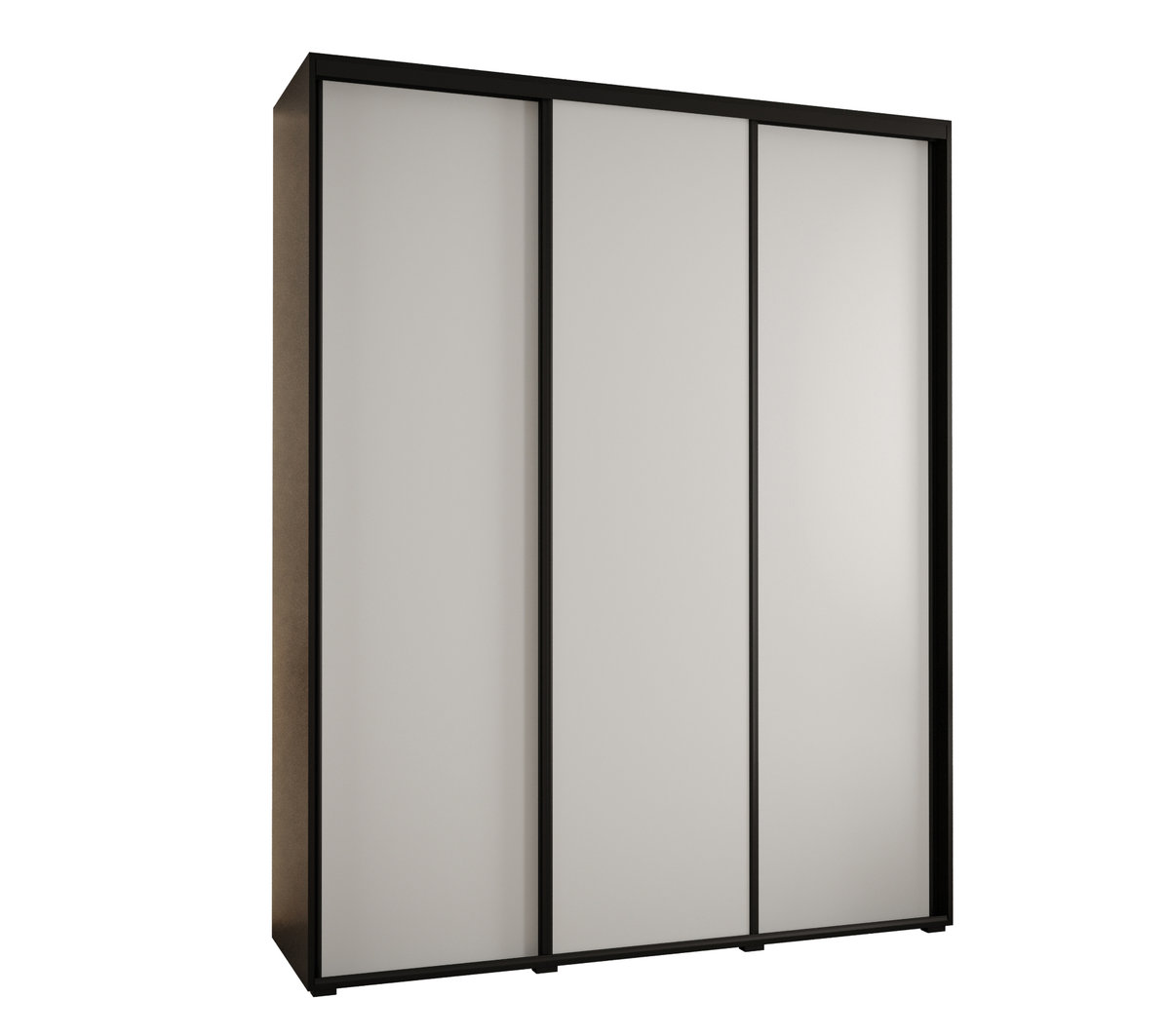 Szafa przesuwna wysoka Davos 1 200 gł. 45 czarny + biały + czarny