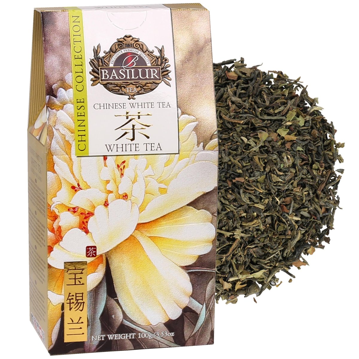 BASILUR Chinese White Tea - Biała liściasta herbata bez dodatków 100 g x1