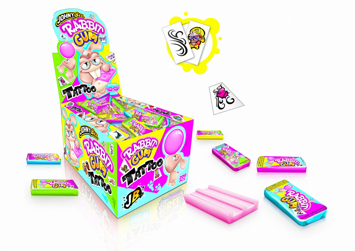 JOHNY BEE RABBIT GUM +TATTOO