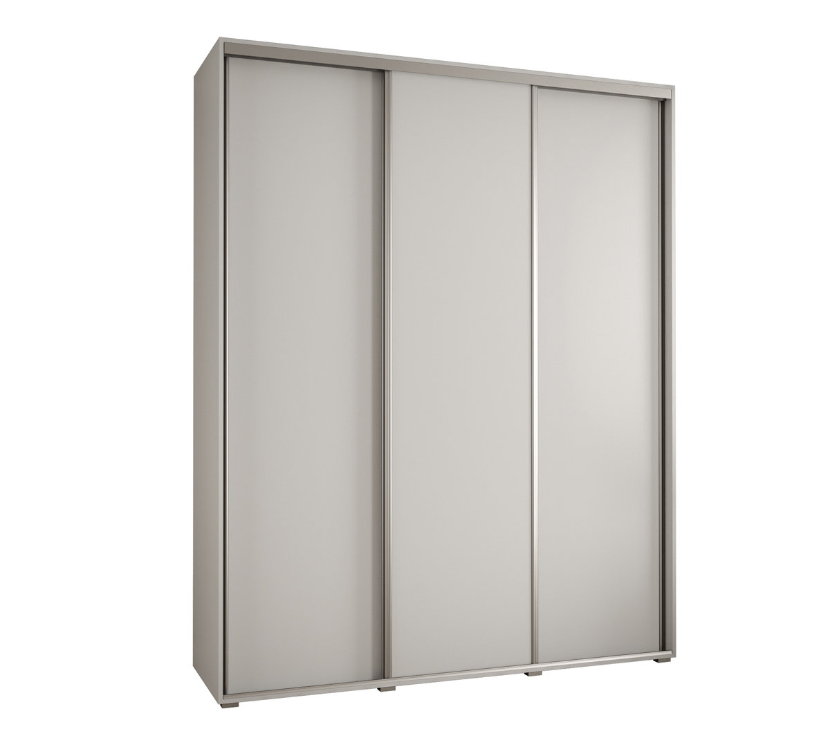 Szafa przesuwna wysoka Davos 1 200 gł. 45 biały + biały + srebrny