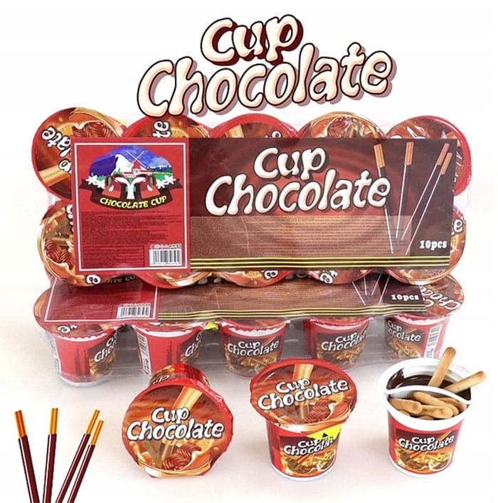 CUP CHOCOLATE PALUSZKI Z CZEKOLADĄ (12G) 10SZT