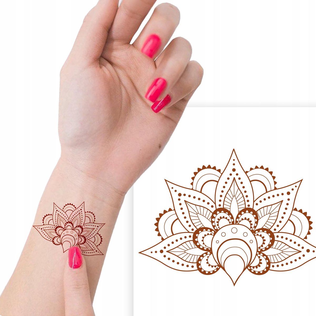 TATUAŻ Zmywalny Tymczasowy TATOO Wiele WZORÓW MiX