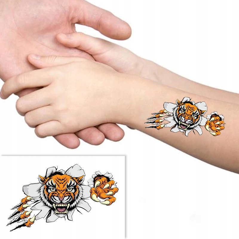 TATUAŻ Zmywalny Tymczasowy dla DZIECI Różne WZORY